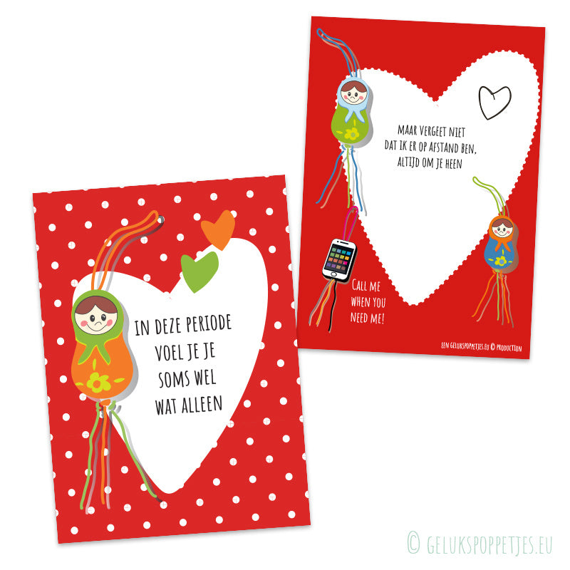 Kaartje in deze periode voel je je soms wat alleen