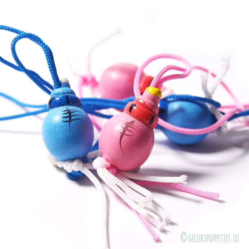 Lucky doll blue baby bottle