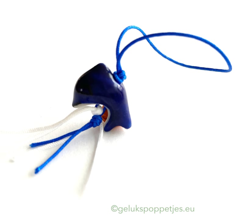 Lucky dolphin doll porcelain