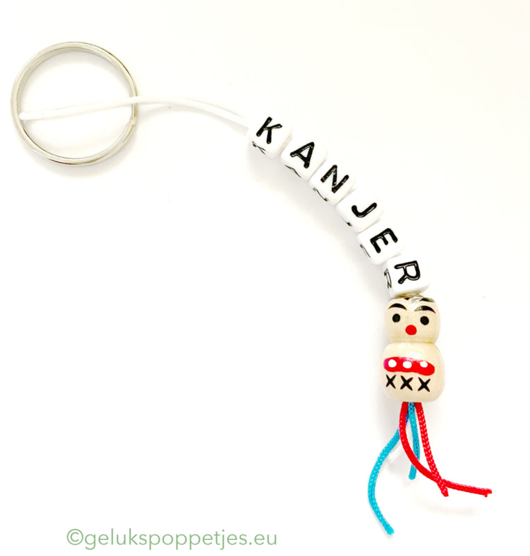 Keyring with a lucky charm