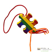 Gelukspoppetje puzzelstukje