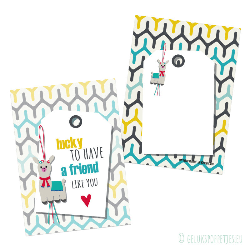 Card lucky to have a friend like you