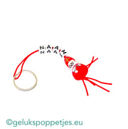 Name keychain with lucky Santa doll