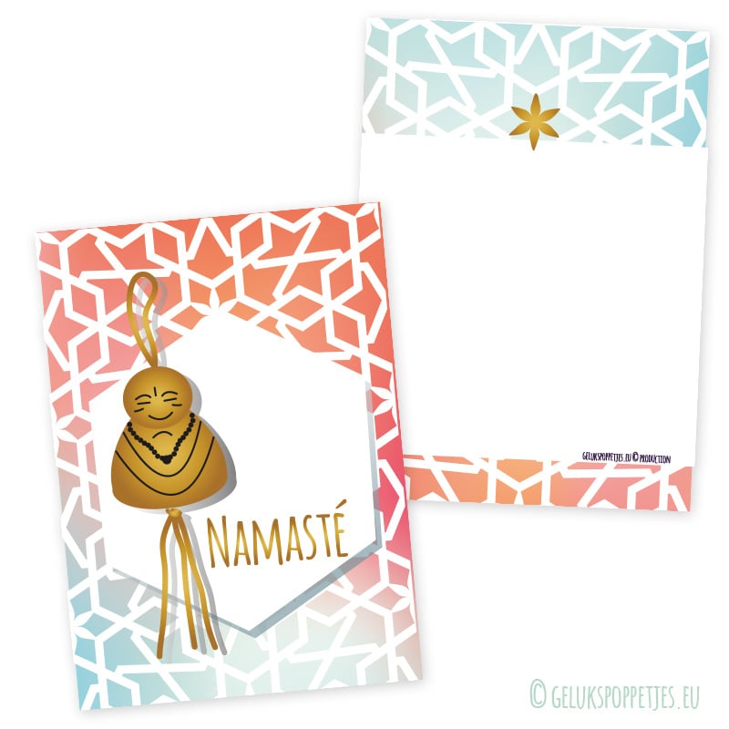 Sleutelhanger Namaste met boeddha