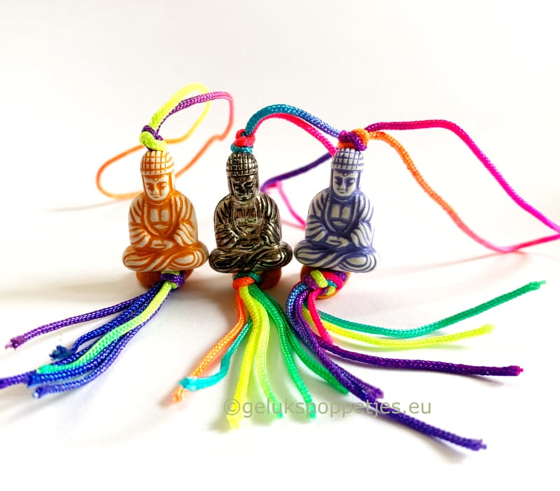 Gelukspoppetje boeddha gekleurd
