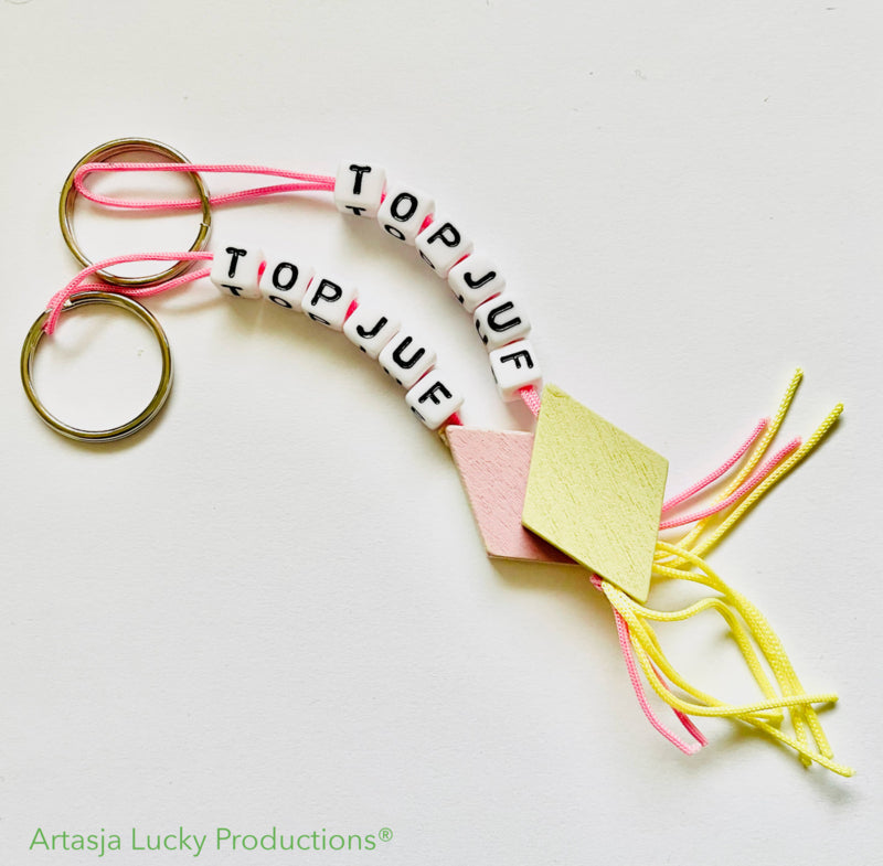 Kaartje "het was SPEKtaculair" met spekje sleutelhanger