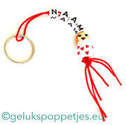 Name keychain with lucky charm