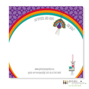 Notepad As proud as a peacock