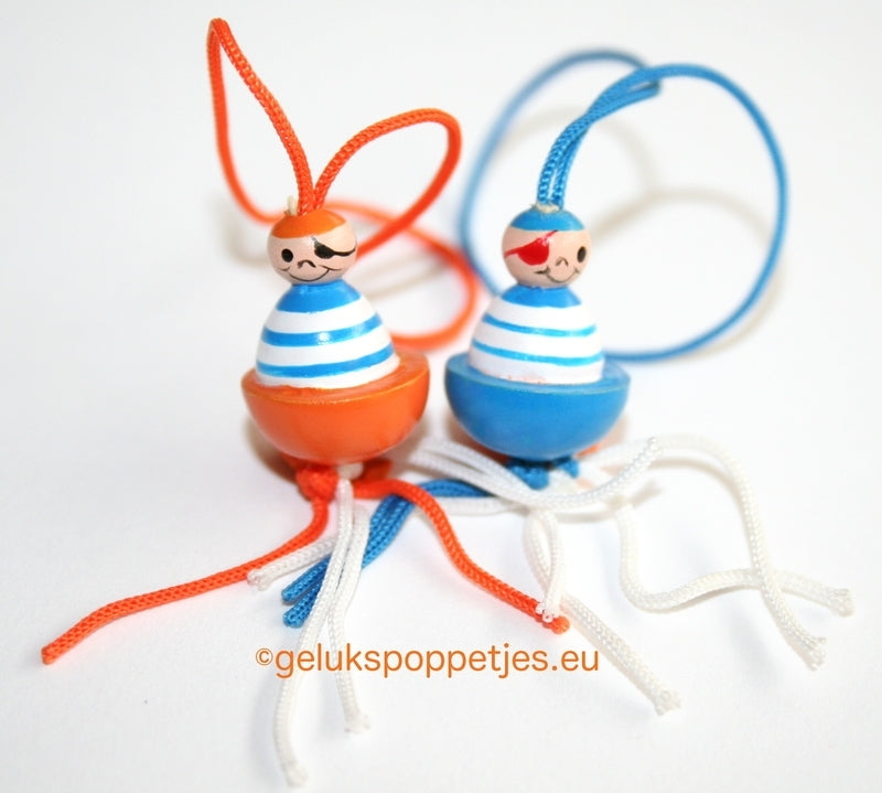 gelukspoppetje mini piraat op=op