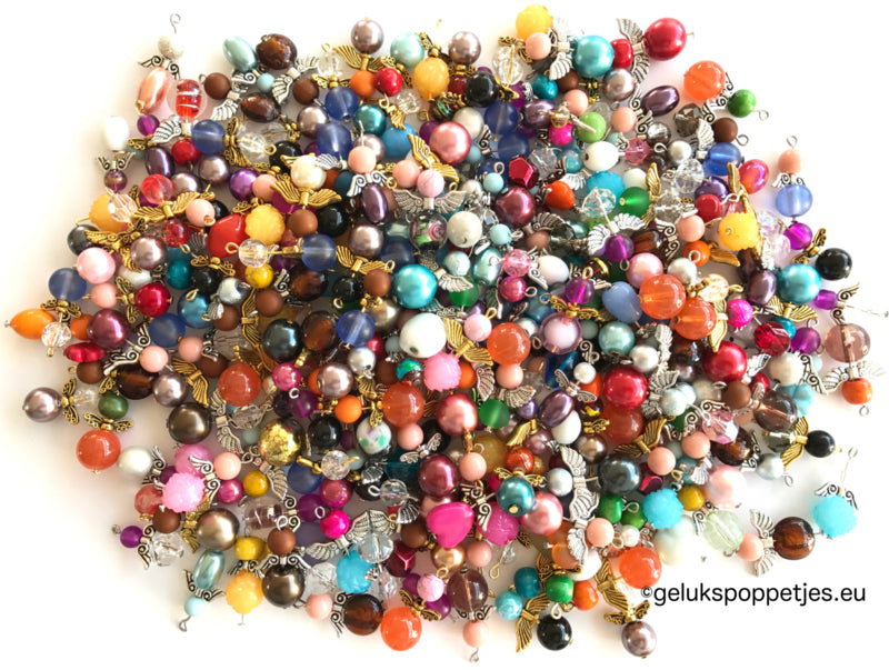 Lucky doll beaded angel handmade