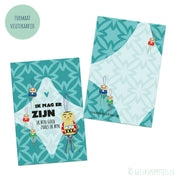 Affirmation card I am allowed to be here