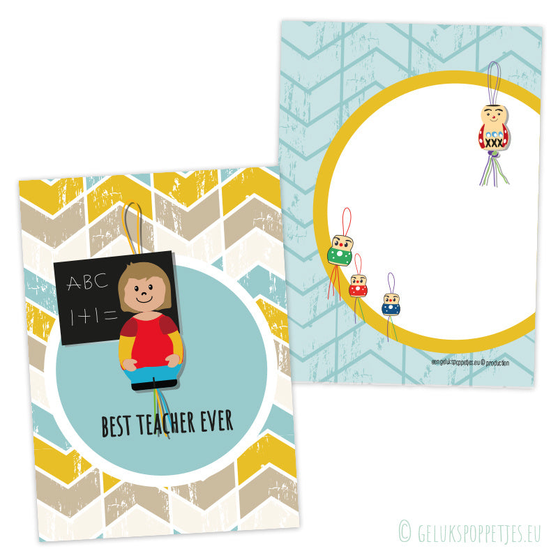 Best teacher ever card