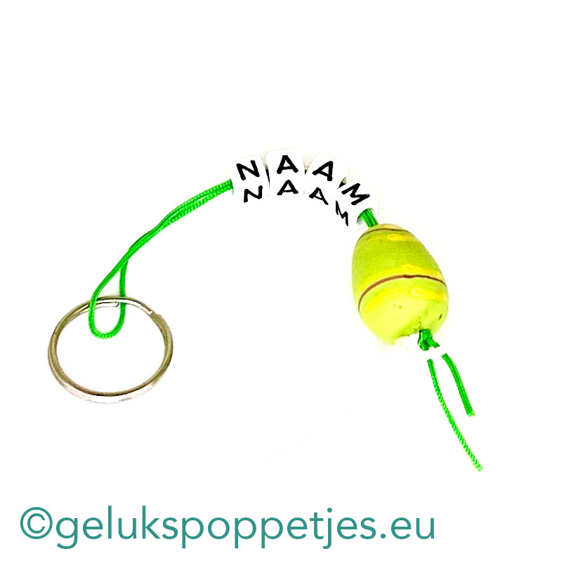 Name keychain with lucky charm Easter egg