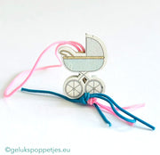 Lucky doll stroller blue