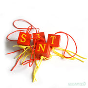 Lucky doll block with SANTA