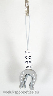 Keychain luck with lucky horseshoe doll