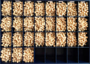 Square wooden letter beads made of FSC wood