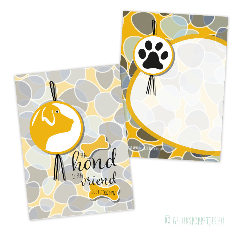 Kaartje een hond is een vriend