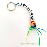Keychain Beautiful Person Lucky Doll with Rainbow Shirt