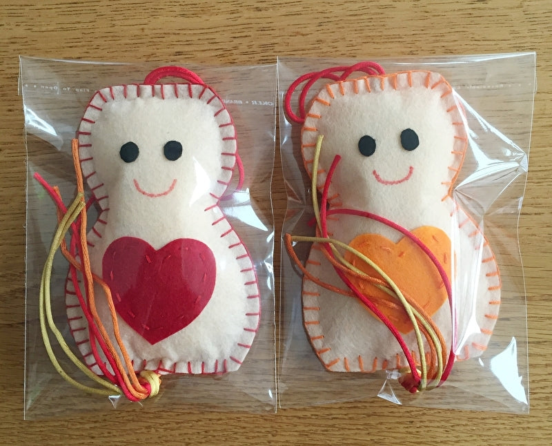 Cellophane bags with a sealing strip