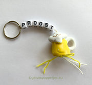 Keyring cheers with lucky charm beer mug