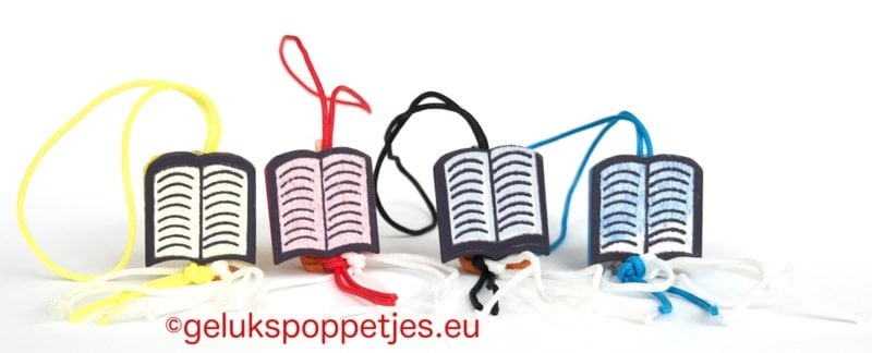 Sleutelhanger danke mit gelukspoppetje boekje