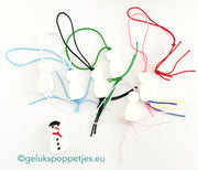 White flat lucky dolls