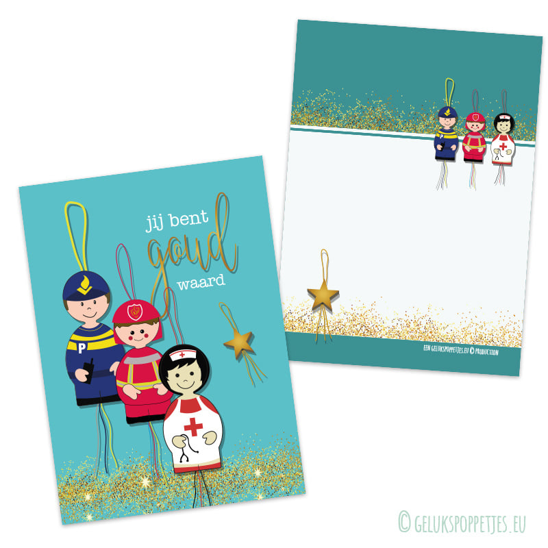 Lucky firefighter doll