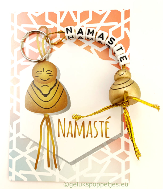 Sleutelhanger Namaste met boeddha