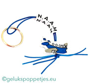 Name keychain with lucky doll airplane