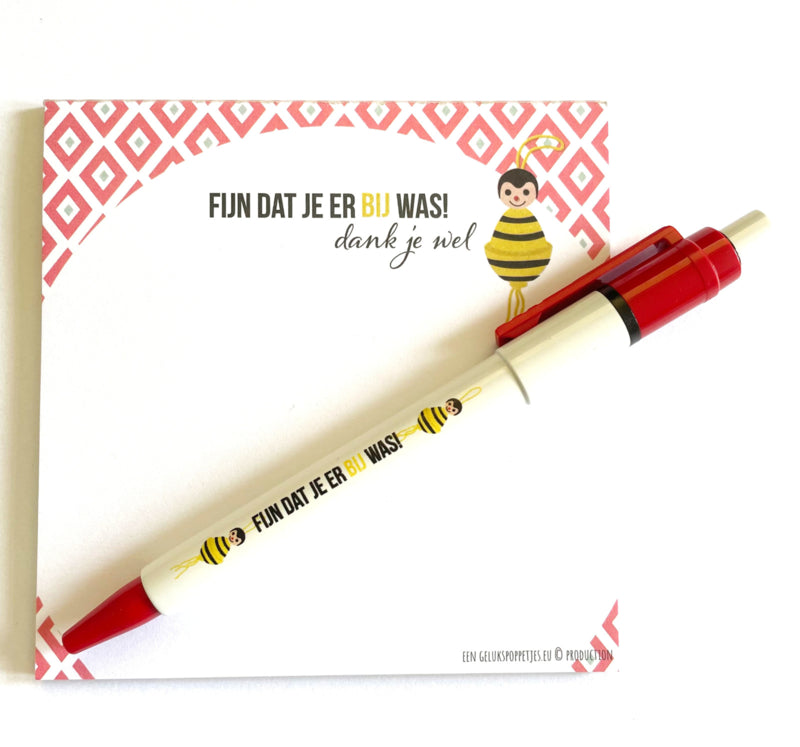 Notitieblokje fijn that je er BIJ was