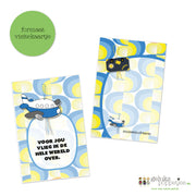 Compliment card for you I fly all over the world