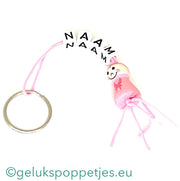 Name keychain with lucky doll girl