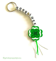 Good Luck Keychain with Lucky Clover