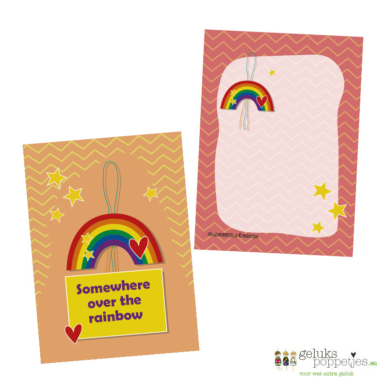 Card somewhere over the rainbow