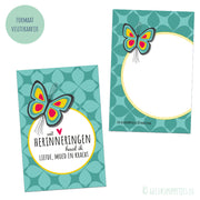 Affirmation card memories