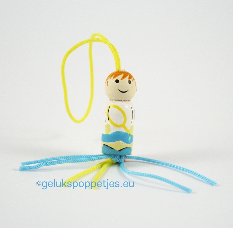 Lucky tennis player doll