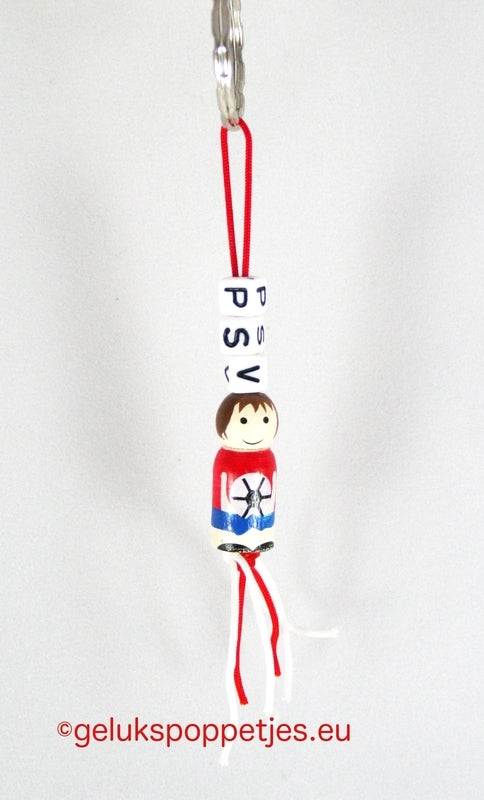 PSV keyring with lucky footballer figure