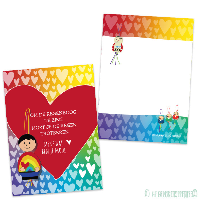 Kaartje om de regenboog te zien