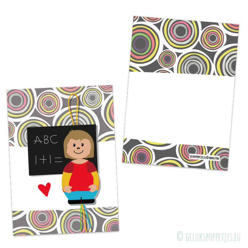 Card for the teacher