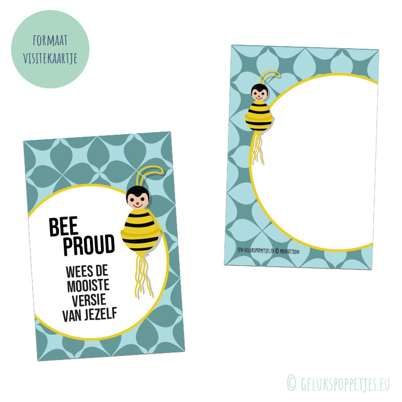 Affirmation card bee proud