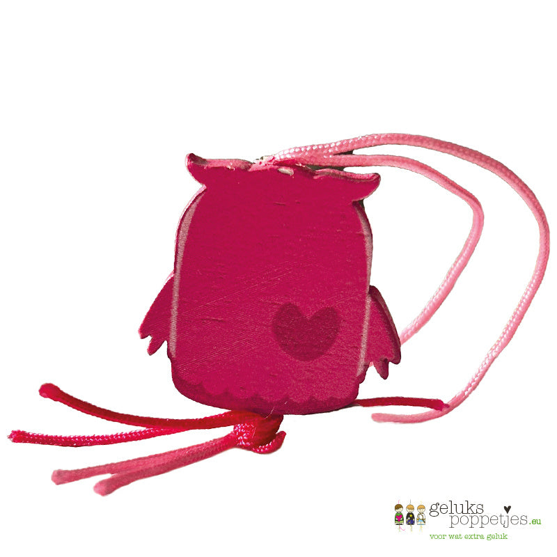Gelukspoppetje uiltje met hartje