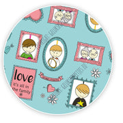 Lucky doll wrapping paper family