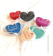 Gelukspoppetje hartje met I love mummy