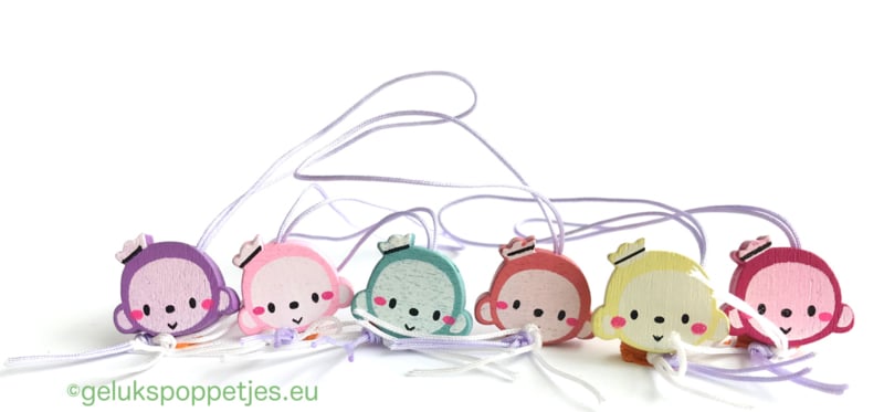 lucky monkey head doll