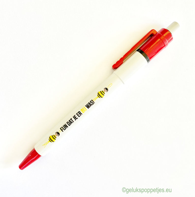 Gelukspoppetjes pen fijn dat je er BIJ was