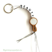 Keyring beauty with lucky doll mirror