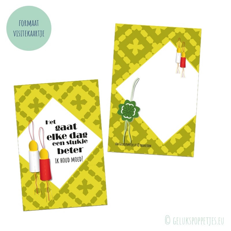 Affirmation card: things are getting better every day