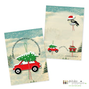 Kaartje nostalgische kerst