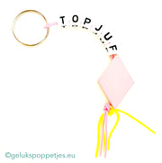 Keyring top teacher with lucky bacon doll